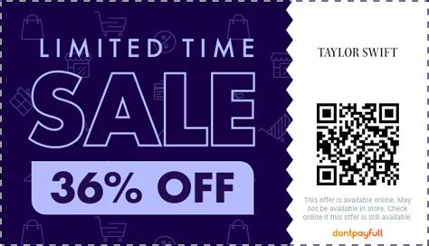 taylor swift online store discount code